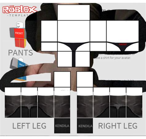 Roblox Pants Transparent Template