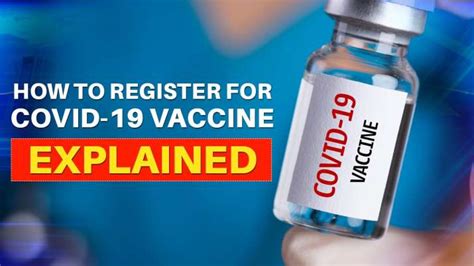 You can register for it online. Covid 19 vaccine registration Documents Process EXPLAINED ...
