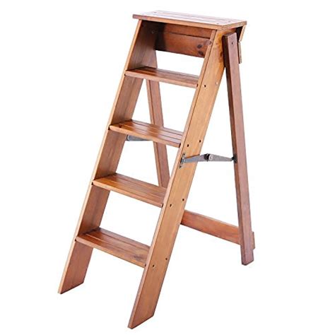 Buy Folding Steps Stairway Ladders Wooden Step Ladders Folding Stool5