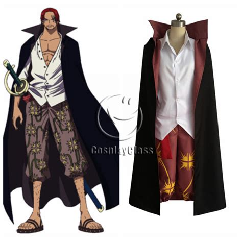One Piece Shanks Cosplay Costume Complete Outfit For Fans