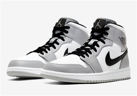 Air Jordan 1 Mid Light Smoke Grey 554724-092 Release Info | SneakerNews.com