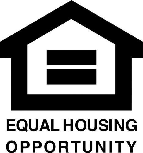 Equal Opportunity Fair Housing Vinyl Decal 4x4 Black
