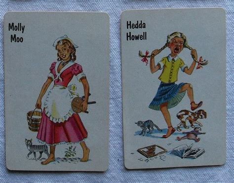 1950s Old Maid Card Game By Whitman Vintage Illustrations 2 Old Cards Vintage Illustration