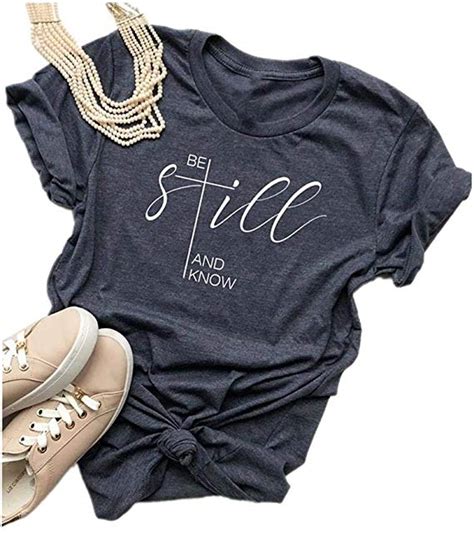 Be Still And Know T Shirt Womens Christian Shirt Royal Girlz Boutique