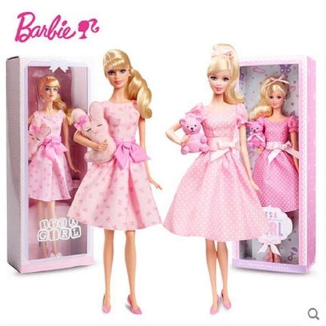 Купить кукла 芭比barbie珍藏芭比dgw37芭比粉色祝福生日礼物x8428女孩娃娃玩具 в интернет магазине