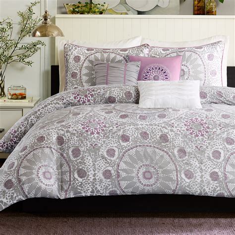 Gray And Purple Bedding Product Choices Homesfeed