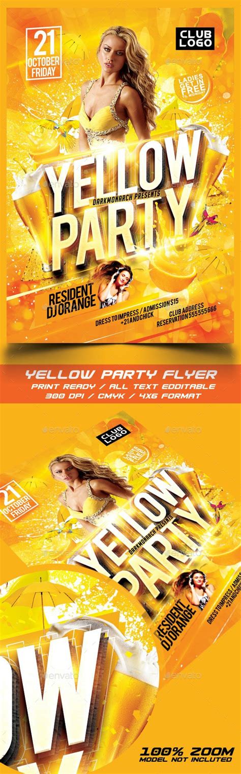 Yellow Party Flyer By Darkmonarch Graphicriver