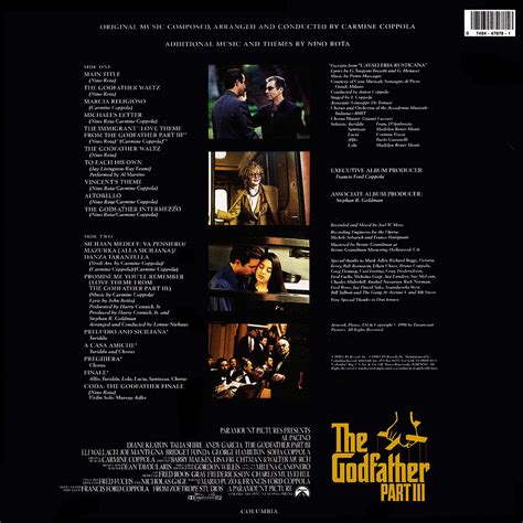 Film Music Site The Godfather Part Iii Soundtrack Carmine Coppola