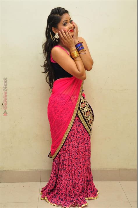 Pin By Arpitha Enny On My Favourite South Indian Hot Actress Pink Half Sarees Maxi Dress