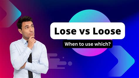 Mastering English Lose Vs Loose When To Use Which Youtube