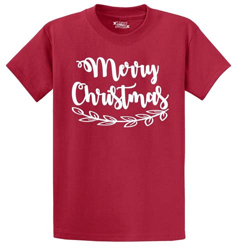 Mens Merry Christmas T Shirt Xmas Holiday Shirt Ebay