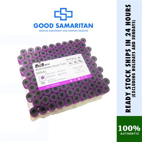 Vacutainer Edta Purple Lavender Top Blood Collection Tube 2ml