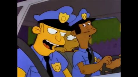 Bart Goes For A Police Ride Along Youtube