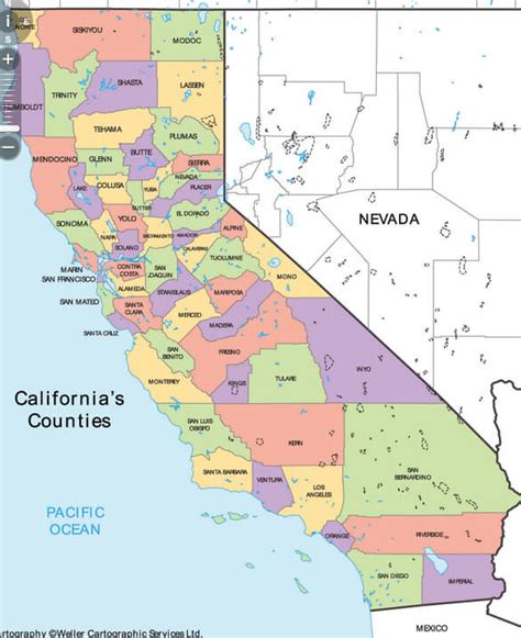 3 States Of California Map Map