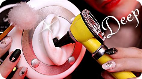 Asmr Deep Inner Ear Cleaning No Talking Otoscope Ear Scraping Q Tips Japanese Feather Pick
