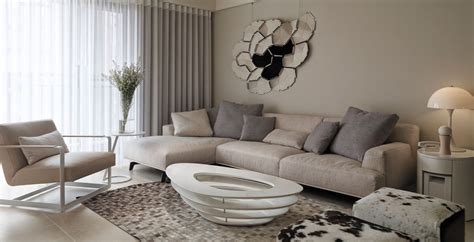 We also have a comprehensive selection of sleeper sofas as well. Neutral Contemporary Apartment by W.C.H Design Studio