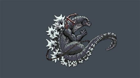 Godzilla Monster Art Wallpaper Hd Vector K Wallpapers Images And Background Wallpapers Den