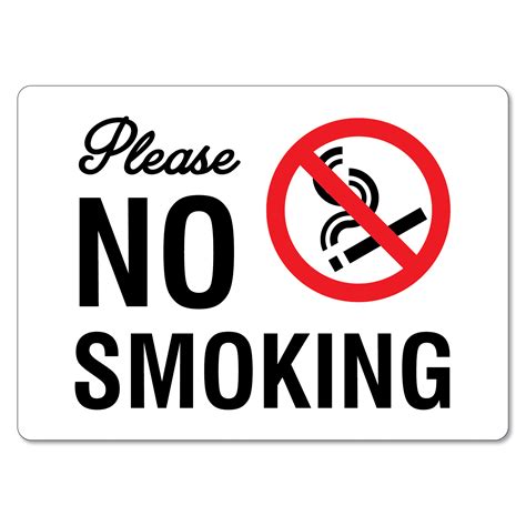 Please No Smoking Sign The Signmaker