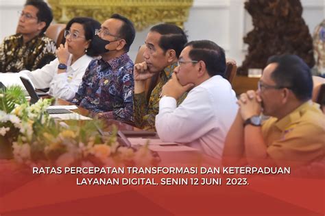 Sekretariat Kabinet Republik Indonesia Rapat Terbatas Membahas Percepatan Transformasi Dan
