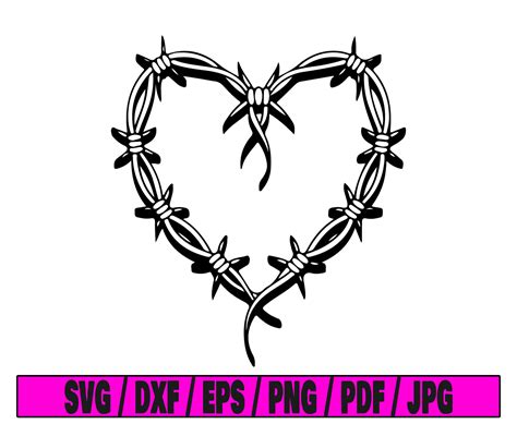 Karol G Svg Barbed Wire Heart Tattoo Svg Tattoo Svg Karol G Bichota