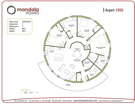 Aspen Series Floor Plans Mandala Homes Prefab Round Jhmrad 85187