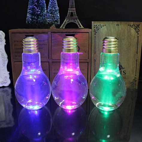 Buy Luminous Lamp Beverage Light Bulb Shape Bottle
