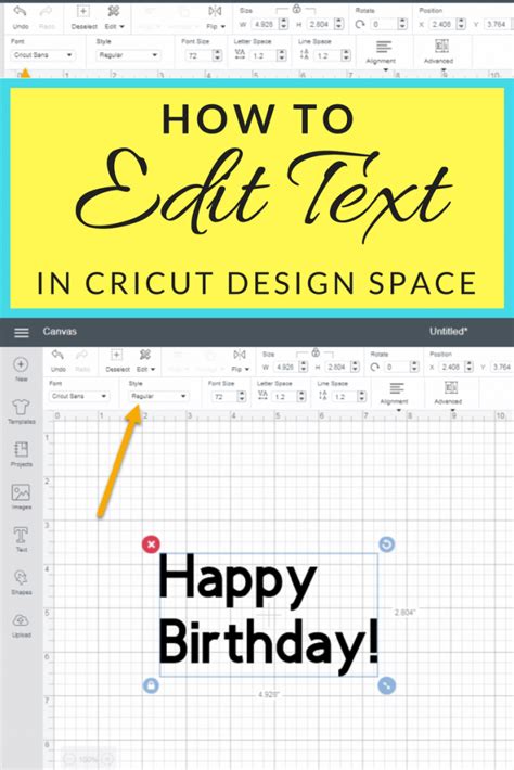 Cricut Design How To Edit Images In Space