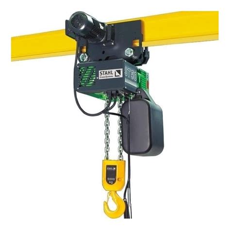 Stahl St Series Electric Chain Hoist With Dual Speed Travel Trolley