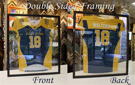 Double Glass Jersey Frame Transparent Framing Framed Jersey Football