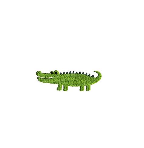 Mini Crocodile Machine Embroidery Design Instant Download Etsy Uk
