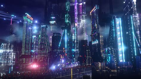 1920x1080 neon city lights 4k laptop full hd 1080p hd 4k wallpapers images backgrounds photos
