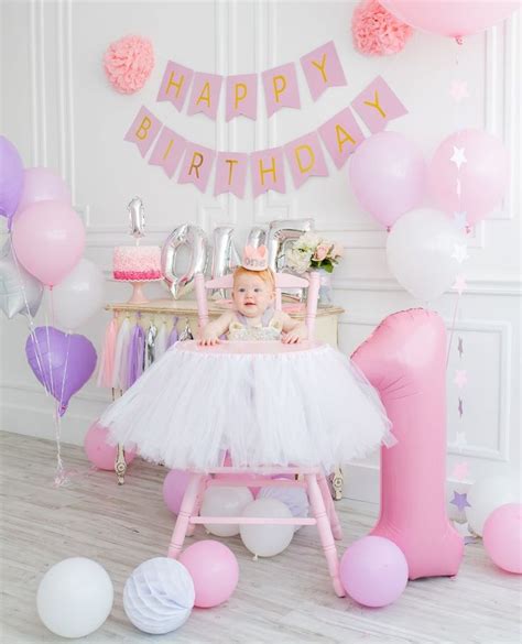 The Cutest First Birthday Girl Decorations Her 1st Bday Party Etsy