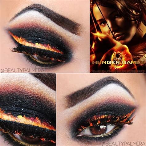 Hunger Games Inspired Eyes Fire Makeup Eye Makeup Art Eye Art Beauty