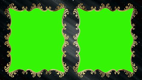Gold Green Screen Wedding Frame Noncopyrighted Video Hd 1080p All