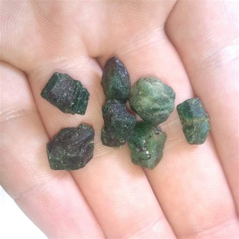 Rough Green Emerald - Rough Emerald Specimens - UK Mineral Suppliers