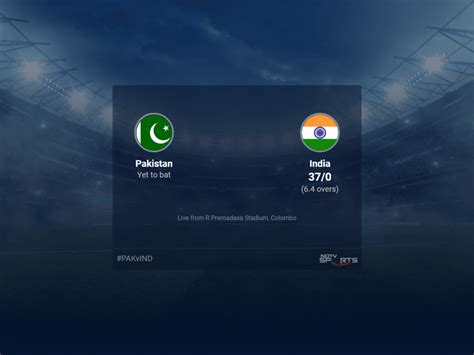 Pakistan Vs India Asia Cup Live Cricket Score Live Score Of Todays Match On Ndtv Sports