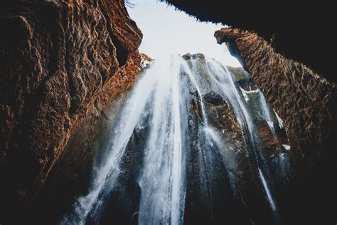 Gorgeous Huge Waterfall In Ravine · Free Stock Photo