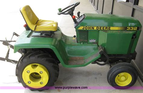 John Deere 332 Lawn Tractor In Derby Ks Item 5031 Sold Purple Wave
