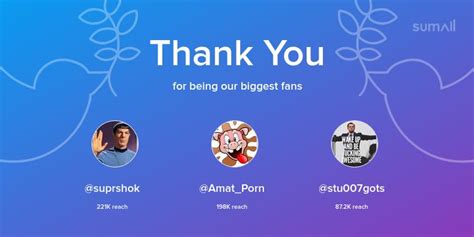 sally d angelo on twitter our biggest fans this week suprshok amat porn stu007gots
