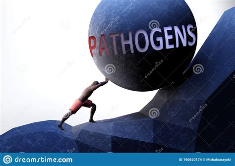 Pathogens As A Problem That Makes Life Harder Symbolized By A Person