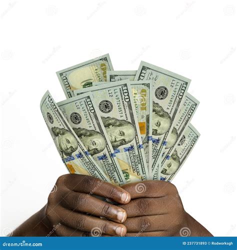 Hands Holding D Rendered Us Dollar Notes Closeup Of Hands Holding Dollar Bills Stock Image