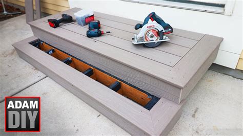 How To Build Porch Steps Composite Decking Youtube