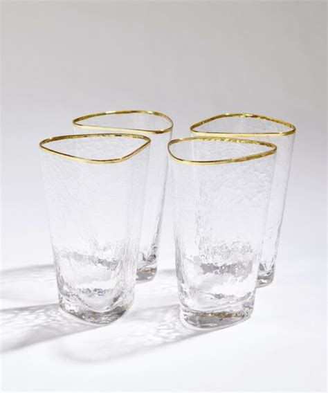 Hammered Footed Wine Glasses Set Of 4 Christopher Collection
