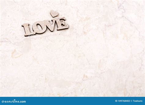 Word Love On The Marble Tile Stock Photo Image Of Valentine Tile