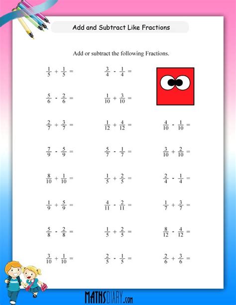 Fractions Grade 2 Math Worksheets