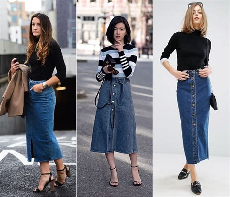 Come Indossare La Gonna Di Jeans Anche In Autunno Consigli E Idee Outfit Live In Beauty