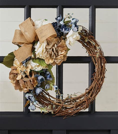 How To Create A Grapevine Wreath With Burlap Ribbon Joann