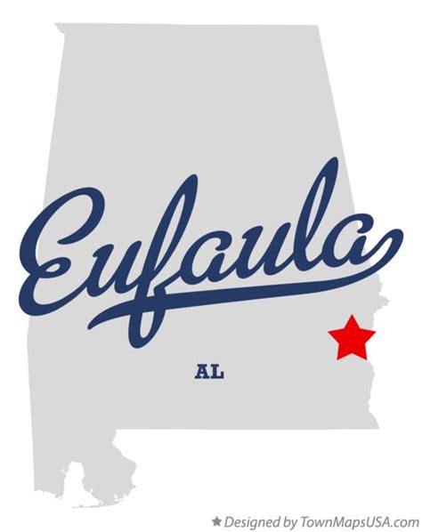 Map Of Eufaula Al Alabama
