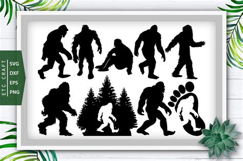 Bigfoot SVG Cut Files | Bigfoot Silhouette Bundle – Crella