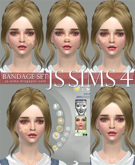 Js Sims 4 Bandage Set